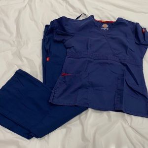 Navy blue scrub set